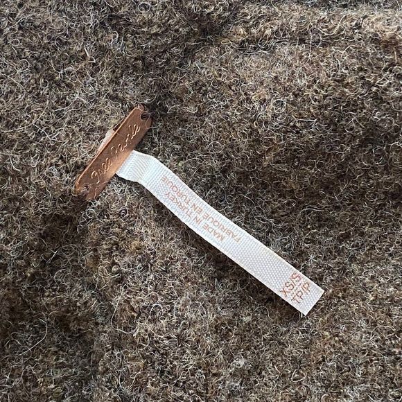 Free People Winding Ivy Pullover Oversized Brown Chunky Sweater XS/S - Picture 10 of 10